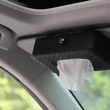 Автомобильный набор салфеток Универсальный PU автомобильный солнцезащитный козырек висячий Тип тканевый чехол в автомобиль Стайлинг