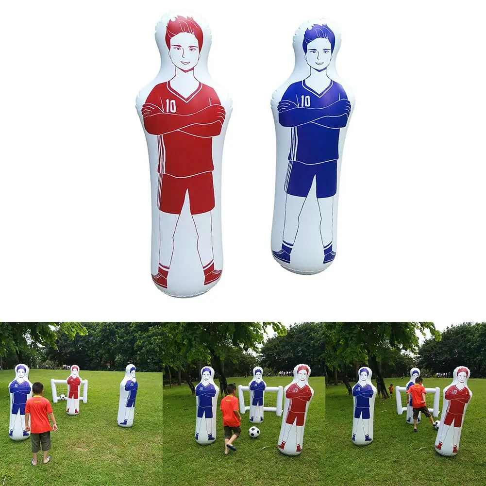 

Soccer Iatable Dummy 160cm Goalkeeper Defender Training Football Practice Tumbler Mannequin Shield Dummies for Free Kicks