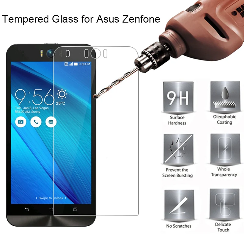Стекло 9H для Asus Zenfone 3 3s 4 Max Plus Go ZC554KL ZC520KL ZC520TL ZC521TL ZC553KL закаленное стекло на Selfie 5 Lite |