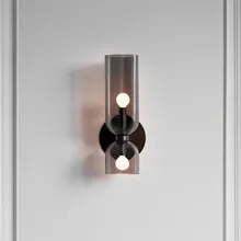 Постмодерн минималистичные креативные Стеклянные Настенные светильники скандинавские проходы Спальня Кабинет дизайнер искусство настенный светильник
