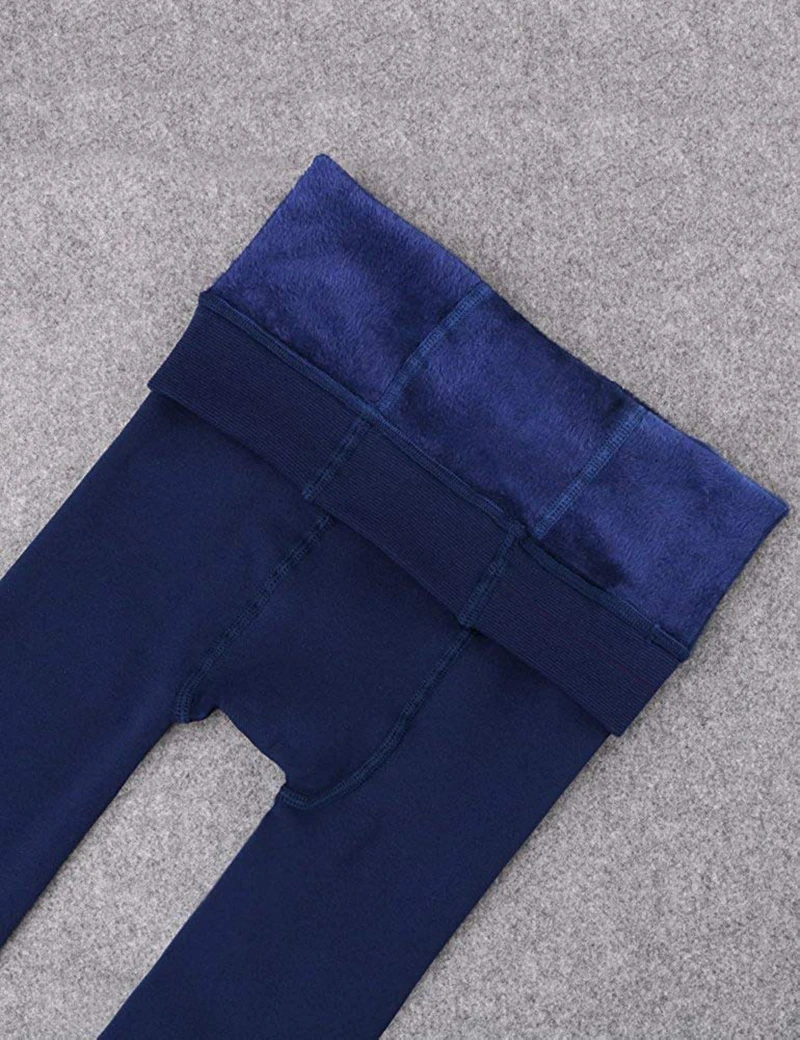 2pair/Set Womens Opaque Warm Fleece Lined Tights-Thermal Winter Outdoor sport Tights