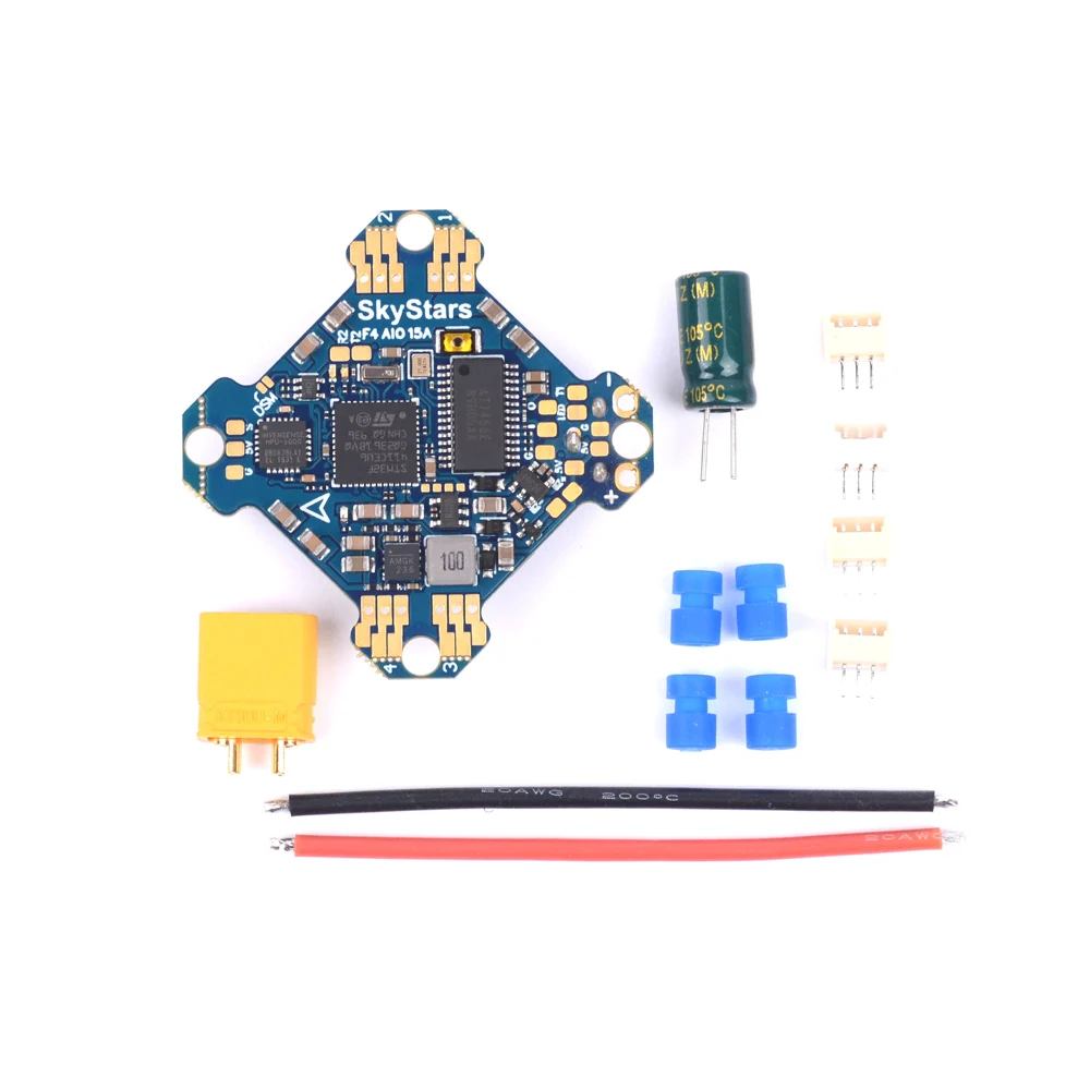 Skystars Kramam F411 AIO 15A ESC и Контроллер полета 2-4S Dshot 300/600 для зубочистки Whoop FPV RC гоночный Дрон