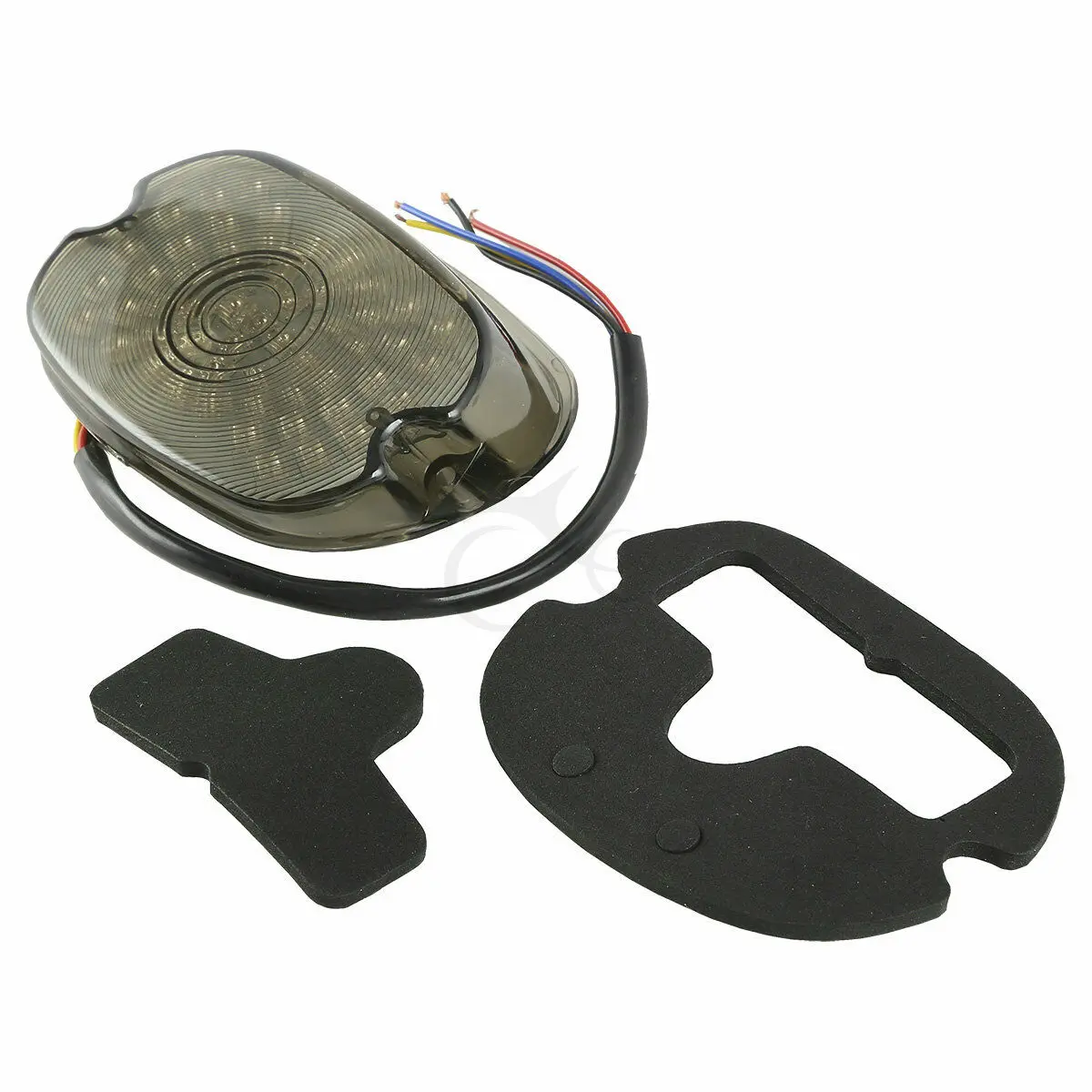 Motorcycle LED Smoke Tail Brake Light Turn Signal Lamp For Harley Sportster Softail Fatboy FLST FLSTC