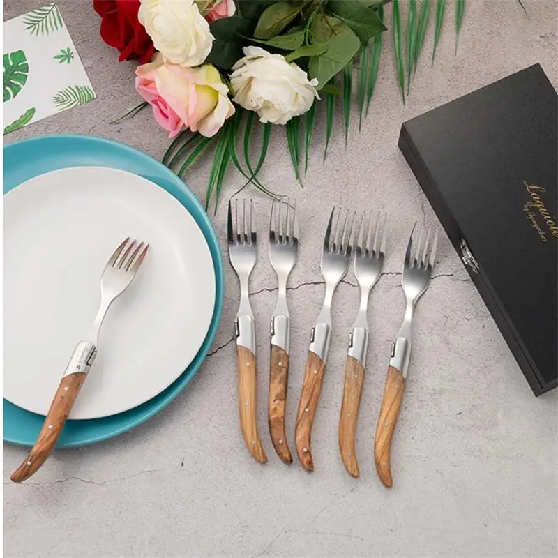  LAGUIOLE WOOD DINNERWARE SET  (2)