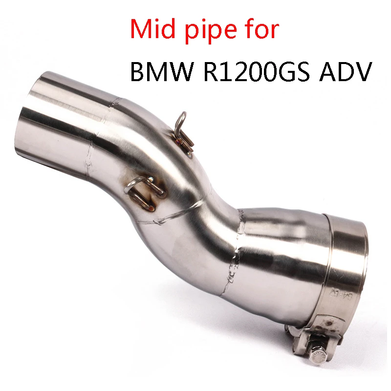 R1200GS ADV Motorcycle Exhaust Pipe Mid Middle Connect Pipe Stainless