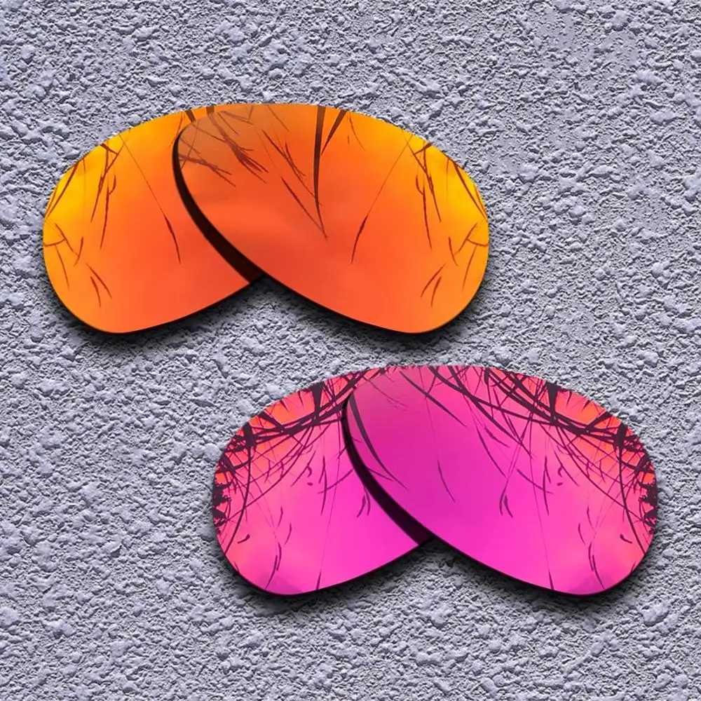 Fire Red-Red 2 пары поляризованных сменных линз для солнцезащитных очков Oakley Crosshair S-несколько вариантов - Цвет линз: Fire Red-Red