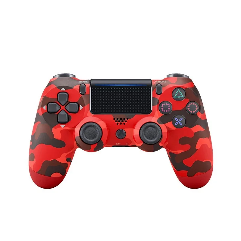 Red Camouflage Беспроводной геймпад для PS4 контроллер Bluetooth беспроводной контроллер для PS4 Геймпад подходит для PS3 для Dualshock 4 Вибрационный джойстик - Цвет: Red Camouflage