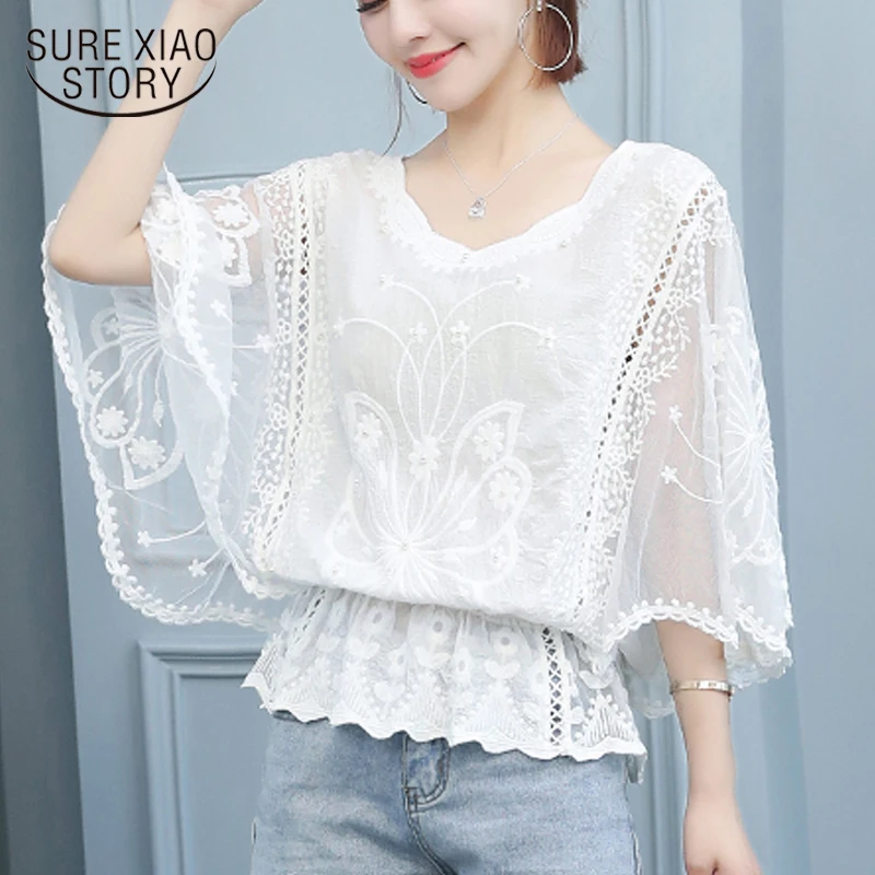 Модные женские рубашки 2019 дамские блузки женская блузка летняя 4478 50|Блузки| |