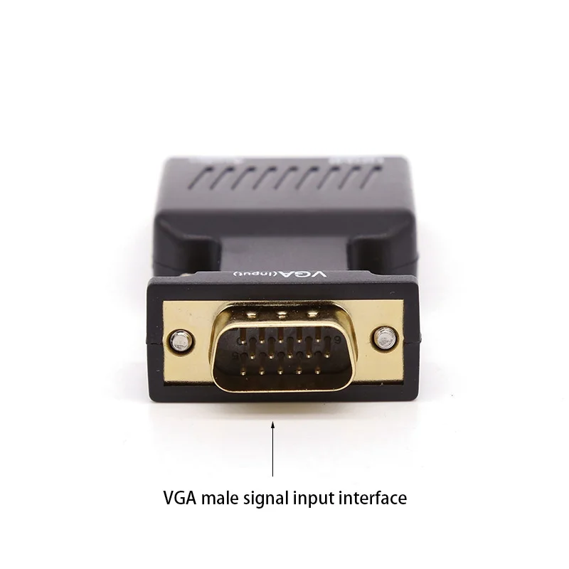 Адаптер VGA HDMI конвертер папа мама с аудио адаптером питания Поддержка 1080P сигнала