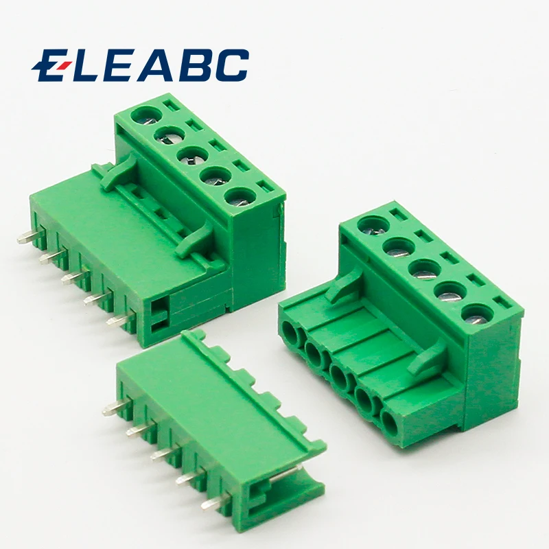 10 комплектов штепсельная вилка ht5.08 5pin Тип 300V 10A 5 08 мм разъем шаг pcb винт клеммный