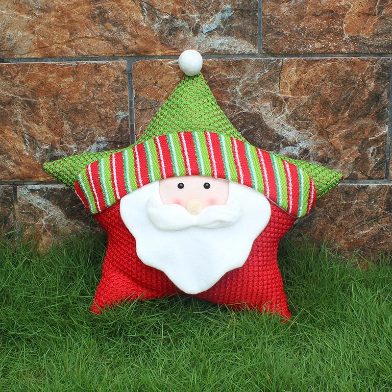 

Creative Christmas Pillow Gift Props Toy Cartoon Santa Claus / Snowman / Elk 30*26*32*40cm Display