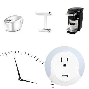 

2200V WiFi Smart Socket Plug Outlet With USB Charging Port LED Night Light