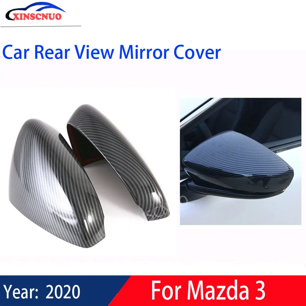 

XINSCNUO 1 Pair Car Rear View Mirror Cover For Mazda3 For mazda 3 2020 Mirror Covers Caps Replacement