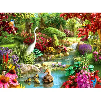 

Full Round Drill 5D Diy Diamond Painting "Forest Animals" Embroidery Cross Stitch 5D Home Decor Gift