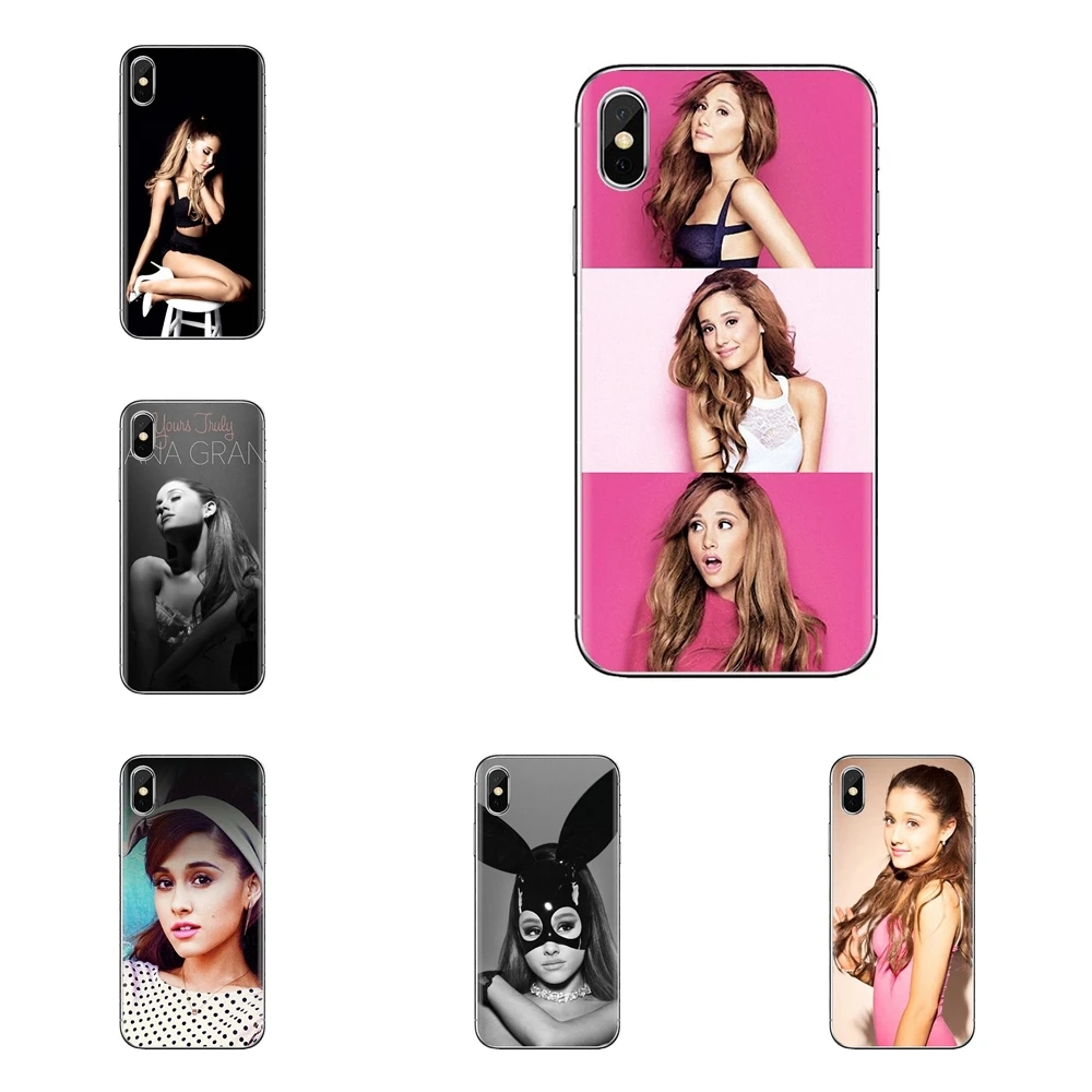For LG G3 G4 Mini G5 G6 G7 Q6 Q7 Q8 Q9 V10 V20 V30 X Power 2 3 K10 K4 K8 2017 Soft Bag Case Ariana Grande Pink Cute Singer Sweet |