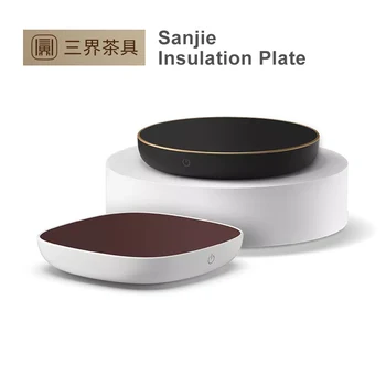 

SANJIE Auto Heating Plate Cup Insulation Base Electric Hot Plate 55℃ Constant Temperature for Coffee Cup Tea Milk Water