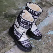 Women winter boots Lady warm shoes snow boot Non-slip plus size 35- 41 women shoes snow boots