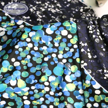 

1 yard*150cm Soft Korea Fabric Polka Dots Dress Material Knit Jersey