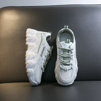 

2020 Women Shoes Summer White Shoes Sneakers Women Fashion Brand Retro Platform Shoes Ladies Footwear Breathable Mesh Sneakers