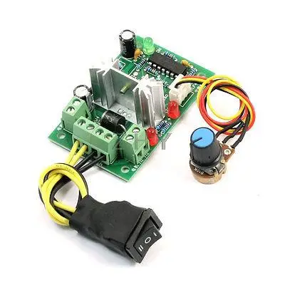 

DC6-30V 200W CW Stop CCW Reversible PWM Motor Speed Controller Governor Module