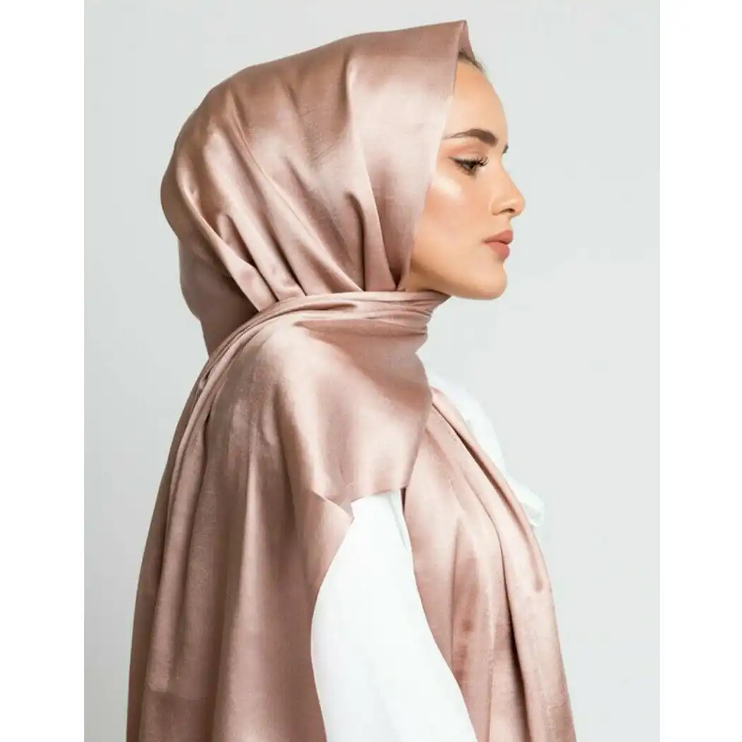 musulman headscarf luxury faux silk womens scarf
