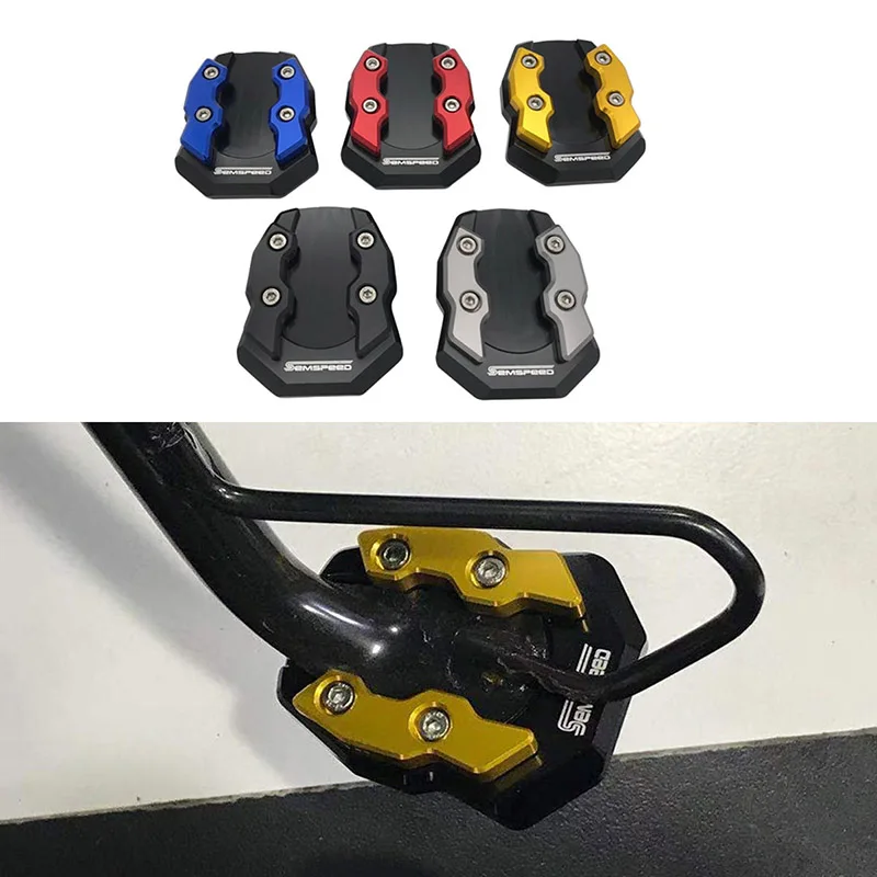 Black non brand Easygo Side Support Foot Plate Side Stand Extension Pad for Honda RX125/SDH125T-31EX125 CBR650R CB650R CBR500R CB500F CB500X CB300R CB300F 
