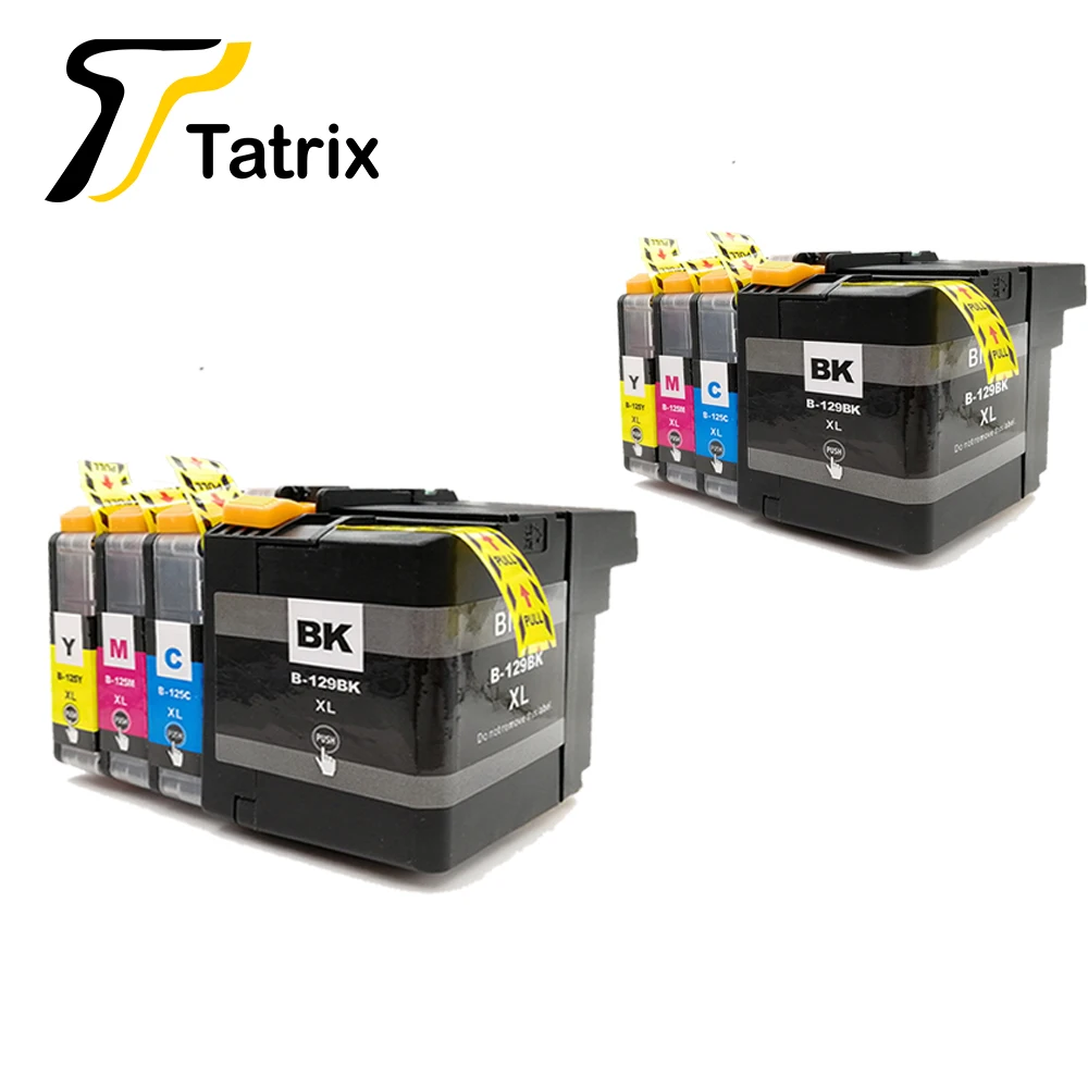 Tatrix 2 комплекта совместимый чернильный картридж для LC129 LC125 для Brother MFC-J6520DW MFC-J6720DW - Цвет: 2set