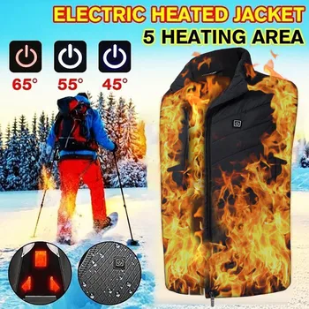

Heating Vest Washable Usb Charging Heating Warm Vest Control Temperature Outdoor Camping Hiking Golf (Without Battery)