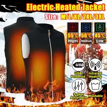Моющиеся наружные USB Инфракрасные электрические жилеты с подогревом куртки водонепроницаемые мужские женские зимние тепловые теплые костюмы для мотоциклистов