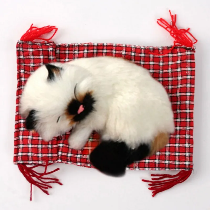 Украшения для автомобиля милые имитации спящих кошек украшение приборной панели милые плюшевые котята кукла игрушка автомобиль-Стайлинг Аксессуары для интерьера