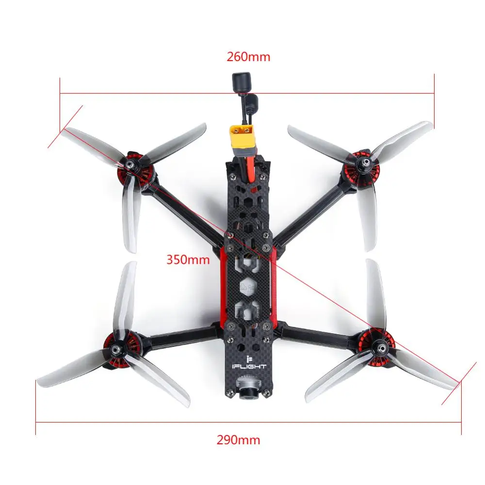 IFlight X DJI TITAN DC5 222 мм 5 дюймов 4S 6s FPV Дрон BNF с DJI HD FPV воздушный блок/XING 2207 мотор/sucex-d F7 50A стек для FPV