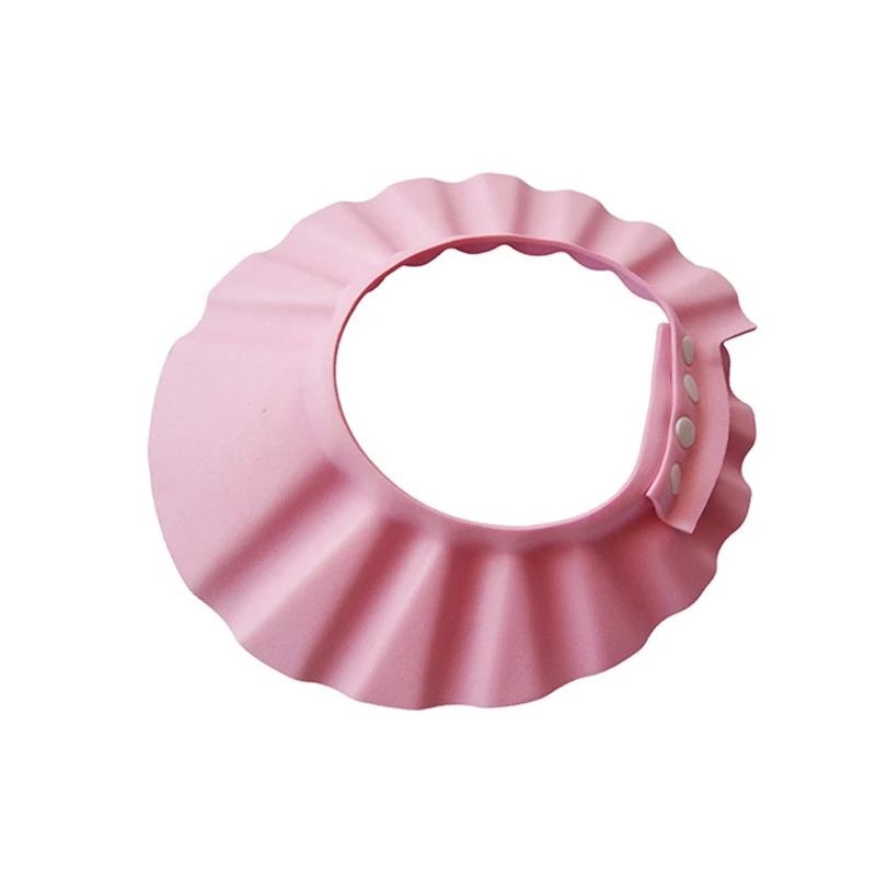 New 1pcs Adjustable Baby Kids Shampoo Bath Bathing Shower Cap Hat with Ear Wash Hair Shield