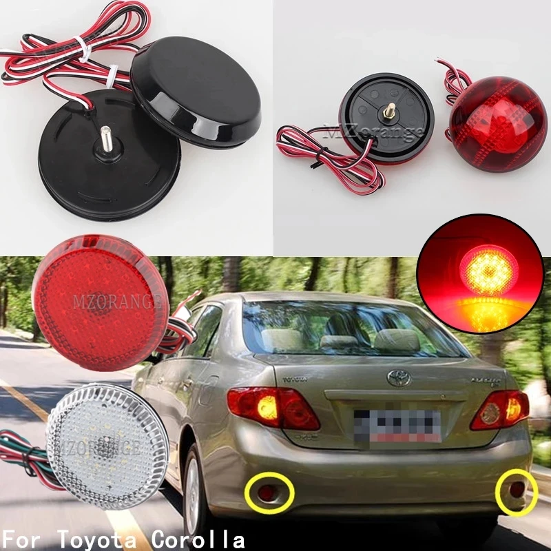 2Pcs LED Brake Stop Warning Lamp For Nissan/Qashqai/Trail For Toyota/Corolla Tail Rear Bumper