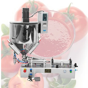 

Piston Pneumatic Filling Machine Stainless Steel Heating Stirring Single Head Filling Machine