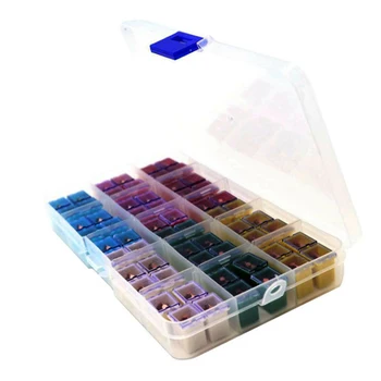 

60pcs Fuse Short Square Assortment Kit 20A 25A 30A 40A 50A 60A Terminals