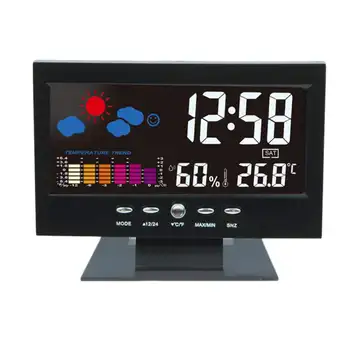 

Wireless Weather Digital Prognosis Table clock barometer thermometer hygrometer LCD Monitor Digital display alarm clock mx521140