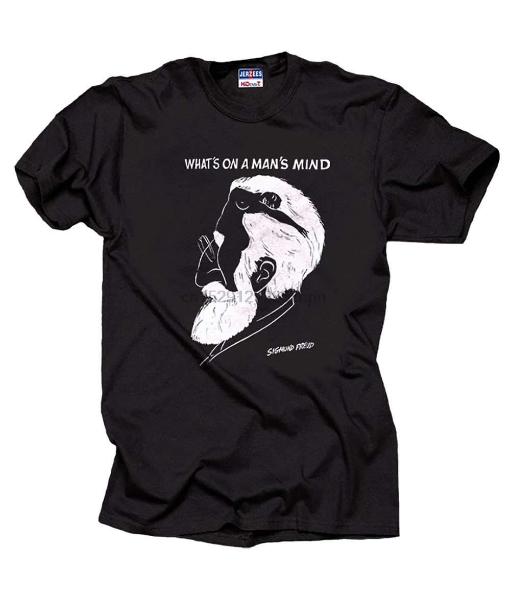

Sigmund Freud T-Shirt Whats On A Man Mind Tee Shirt Brand shirts jeans Print Cool xxxtentacion tshirt