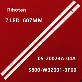 

3 PCS/set Original New LED backlight strip for skyworth 5800-W32001-3P00 05-20024A-04A for LC320DXJ-SFA2 32HX4003 7LED 607mm