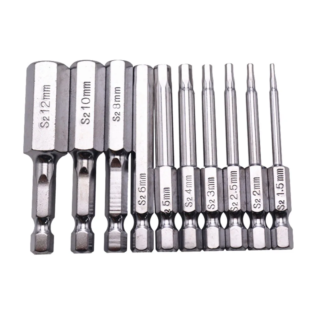 20 шт Магнитный 60 мм шестигранный 1/4 \ "хвостовик бит разъем рукав Винт Гайка Драйвер аксессуар