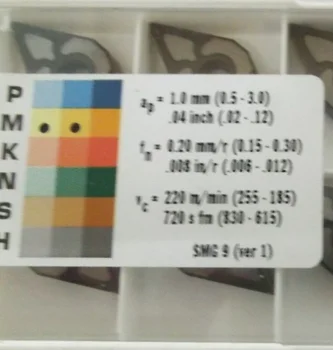 

10PCS CARBIDE INSERT DNMG150404-MF 2220