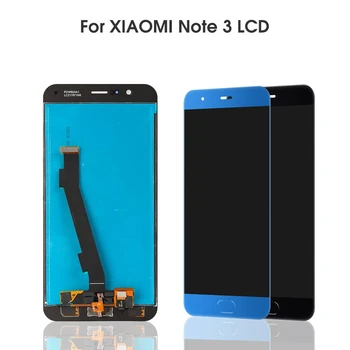 

5.5" Black/Blue Note 3 Display For Xiaomi Mi Note 3 LCD Touch Screen with Fingerprint Digitizer Replacement For Mi Note 3 LCD