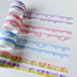 Bande adhésive décorative de masquage de couleur, autocollant de scellage Kawaii de dessin animé Ins ours mignon nuage 3.5m 