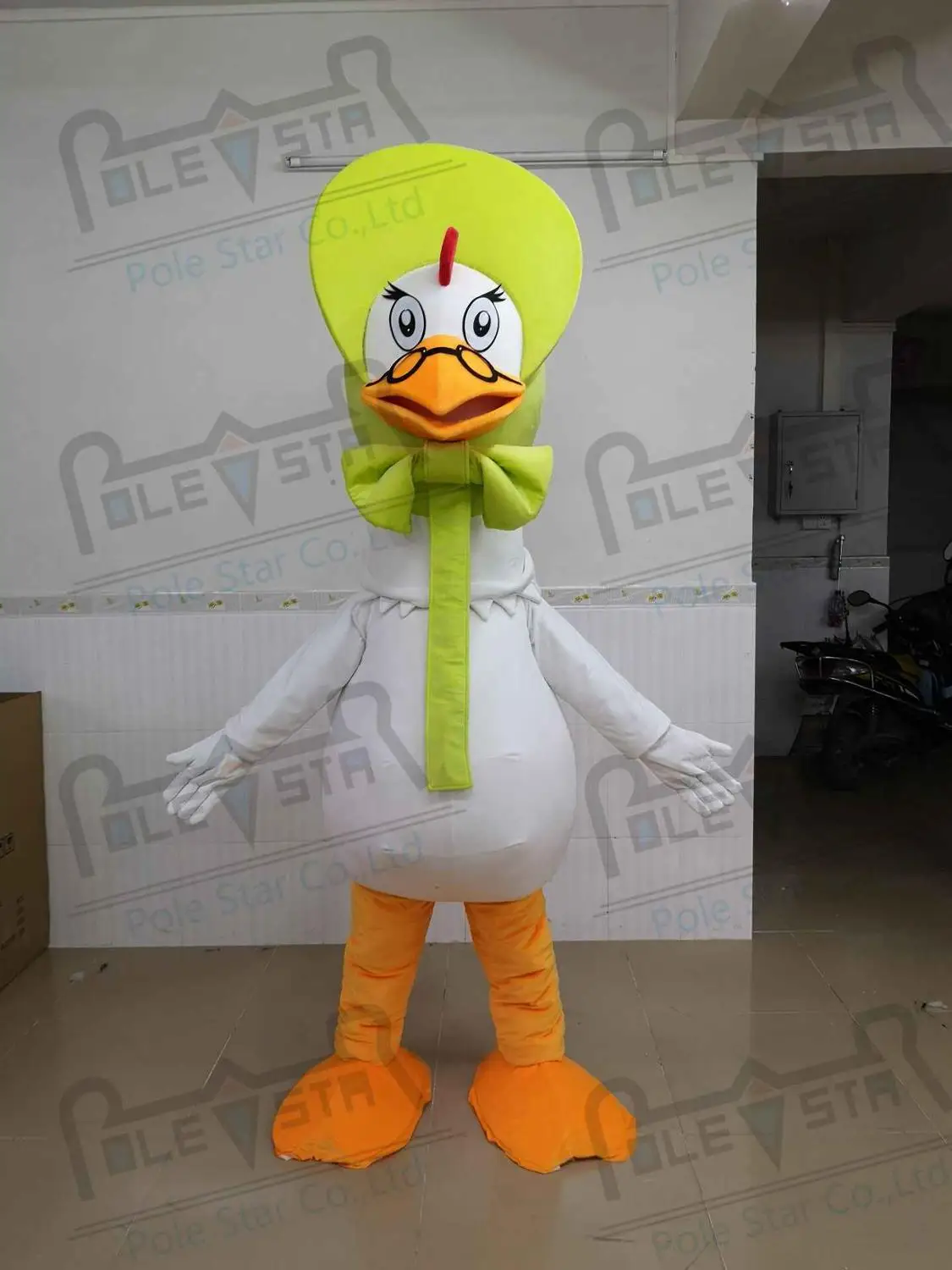 

quality goose mascot costumes cartoon big hat bird mascot design