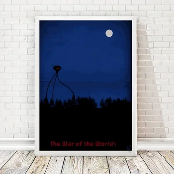 

The War Of The Worlds Classic Retro Movie Poster Canvas Art Print Wall Pictures for Living Room No Frame