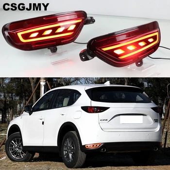 

2Pcs For Mazda CX-5 CX5 2017 2018 2019 LED Rear Reflector Taillight Fog Lamp Rear Bumper Light Brake Light Turn Signal Lamp