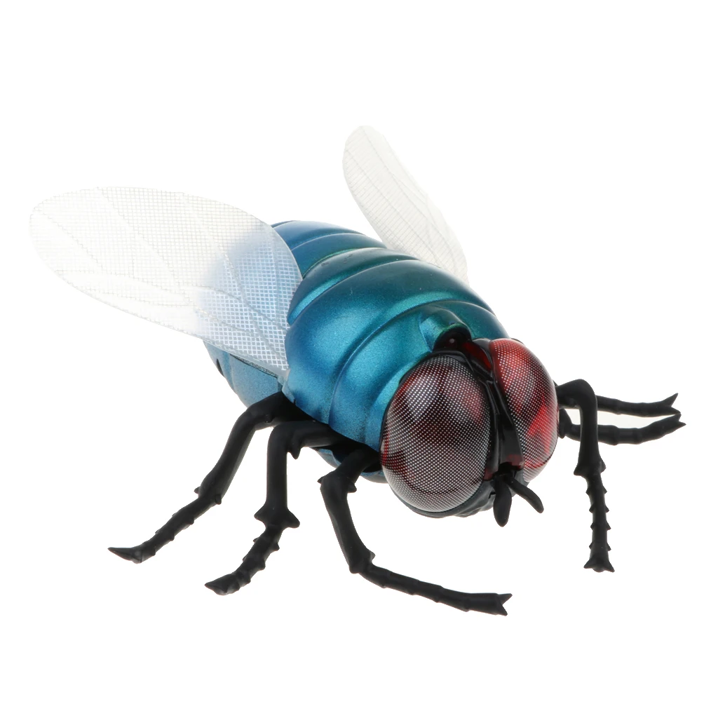 Infrared Remote Control Realistic Fake Fly RC Prank Toys Insects Bug for kids Party Gifts
