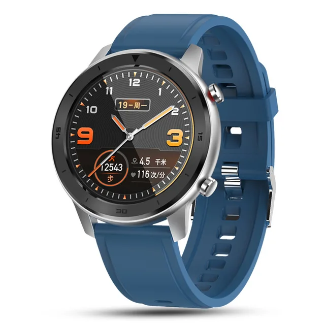 LYKRY DT78, женские и мужские Смарт-часы, фитнес-трекер, шагомер, спортивные часы, носимые устройства, водонепроницаемые, IP67, для активного отдыха, Мужские t - Цвет: Blue silicone