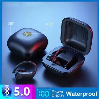 

Wireless bluetooth 5.0 Earphone B11 TWS HiFi Stereo LED Display Headphone Handsfree Waterproof Sport Ear Hook Headset with Mic