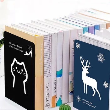 

2Pcs/Set Animal Sika Deer Elephant Cat Metal Bookends Organizer Desktop Office Home Book Shelf Storage Holder Book Ends 6colours