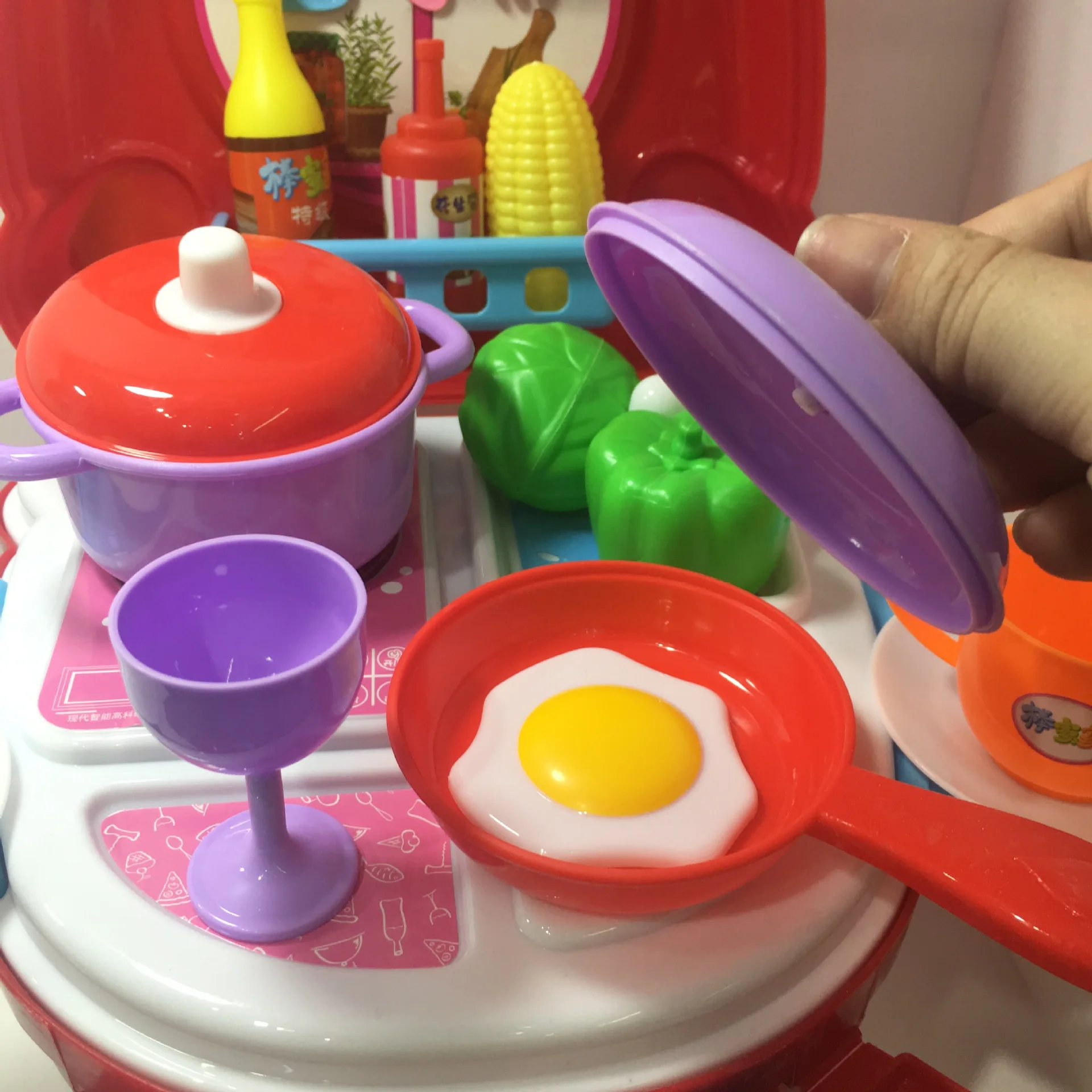 Детский игровой домик игрушечный набор с диагональю экрана 3-6 лет-старая модель изысканной Гамбург Детский жакет из денима для девочки; и из вельвета, для мальчика, музыкальным светом барбекю паяльная станция